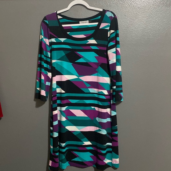 Calvin Klein Abstract Dress - Picture 1 of 7